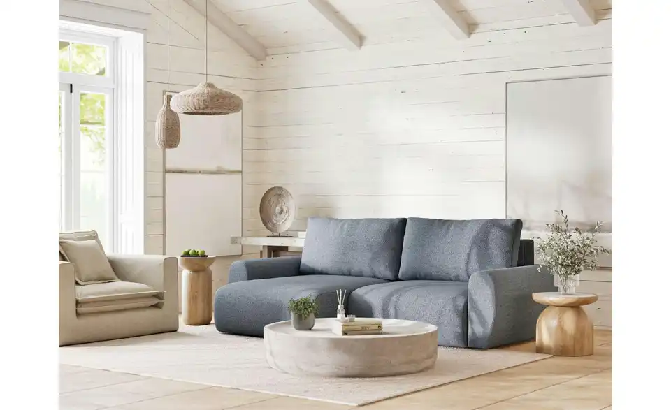 Ecksofa, in Wohnsituation