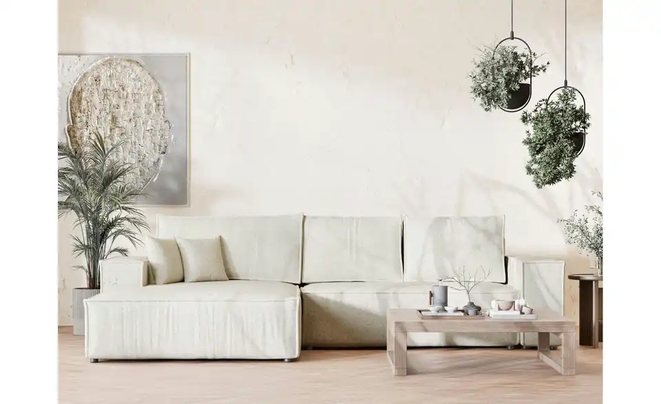 Ecksofa, in Wohnsituation