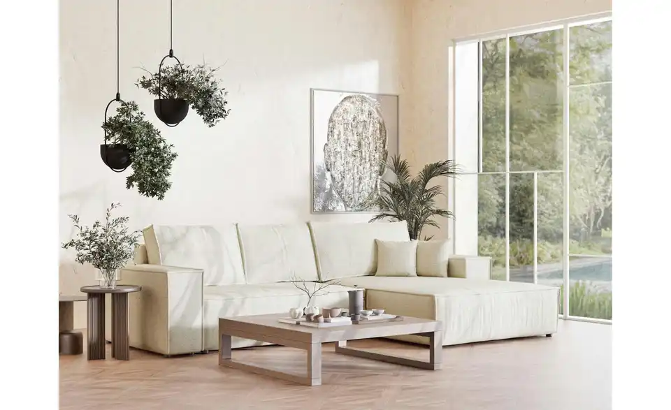 Ecksofa, in Wohnsituation