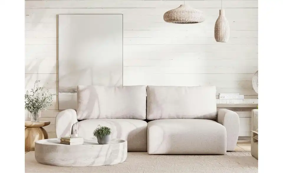 Ecksofa, in Wohnsituation