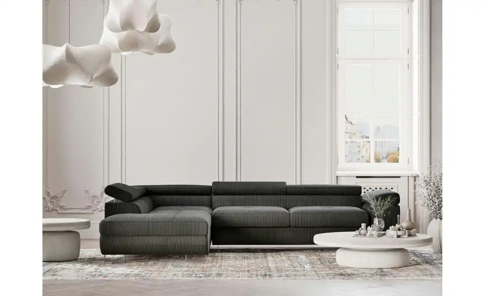 Ecksofa, in Wohnsituation