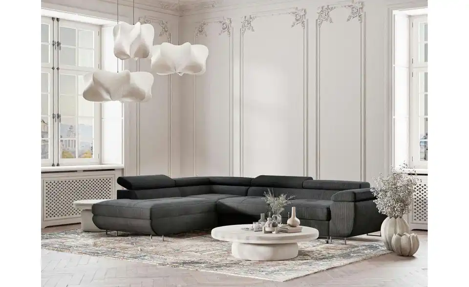 Ecksofa, in Wohnsituation