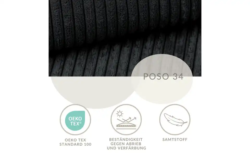 Ecksofa, Bild mit Text