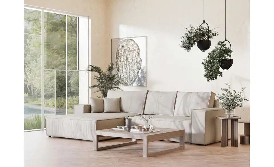 Ecksofa, in Wohnsituation