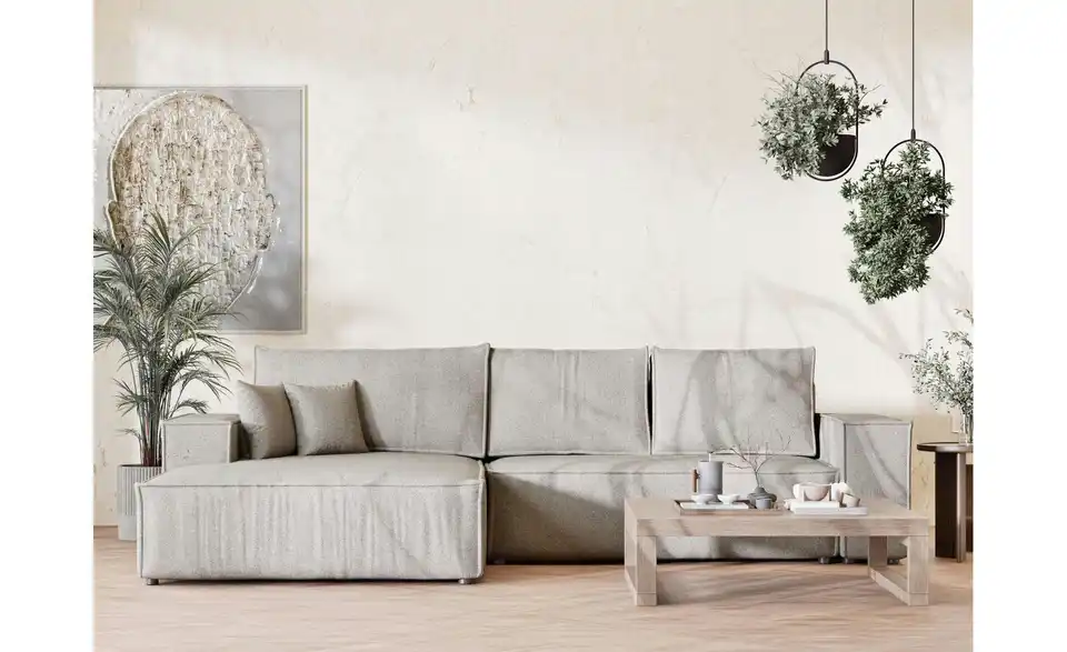 Ecksofa, in Wohnsituation