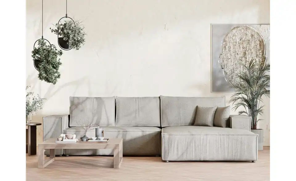 Ecksofa, in Wohnsituation