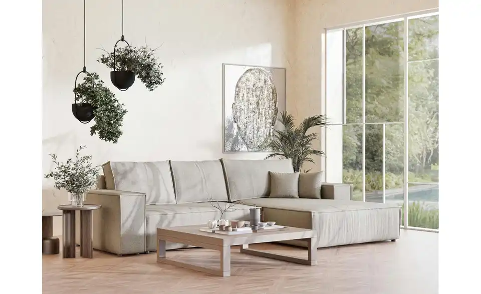 Ecksofa, in Wohnsituation