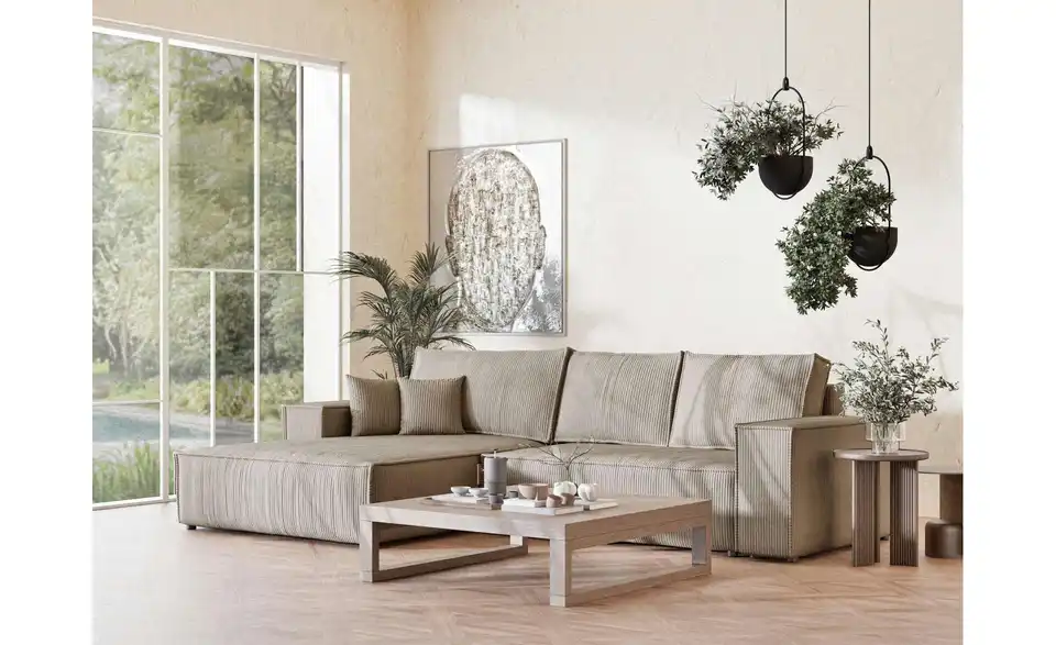 Ecksofa, in Wohnsituation