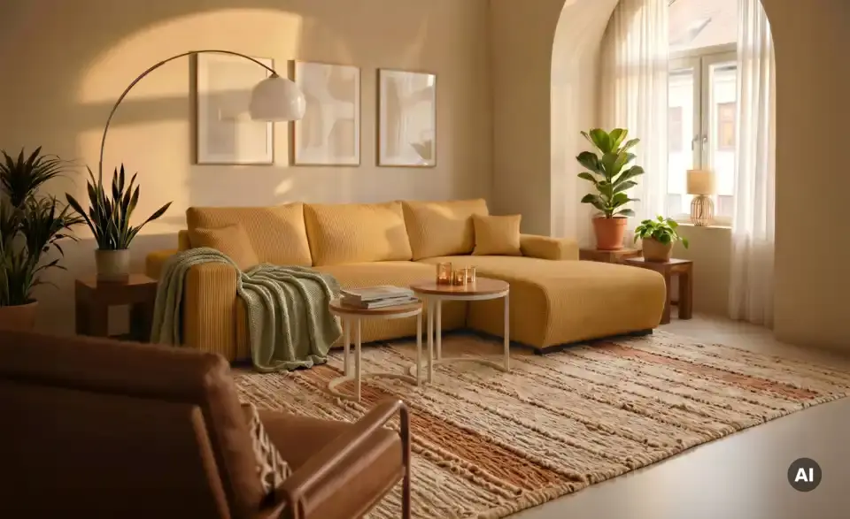 Ecksofa Nelly, in Wohnsituation