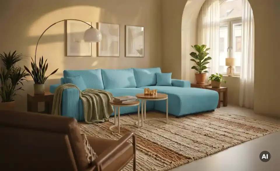 Ecksofa Nelly, in Wohnsituation