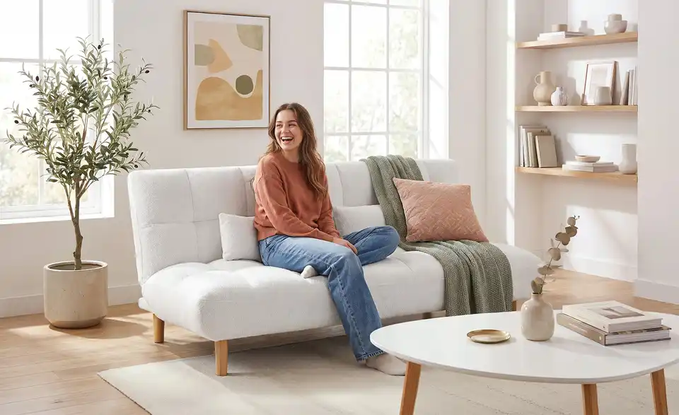 Schlafsofa Jelka, in Wohnsituation
