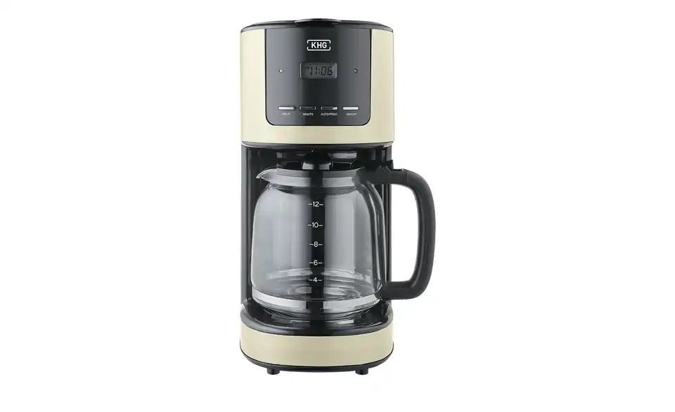 KHG Kaffeeautomat creme KA-184 (C), Frontansicht