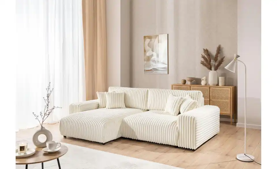 Ecksofa, in Wohnsituation