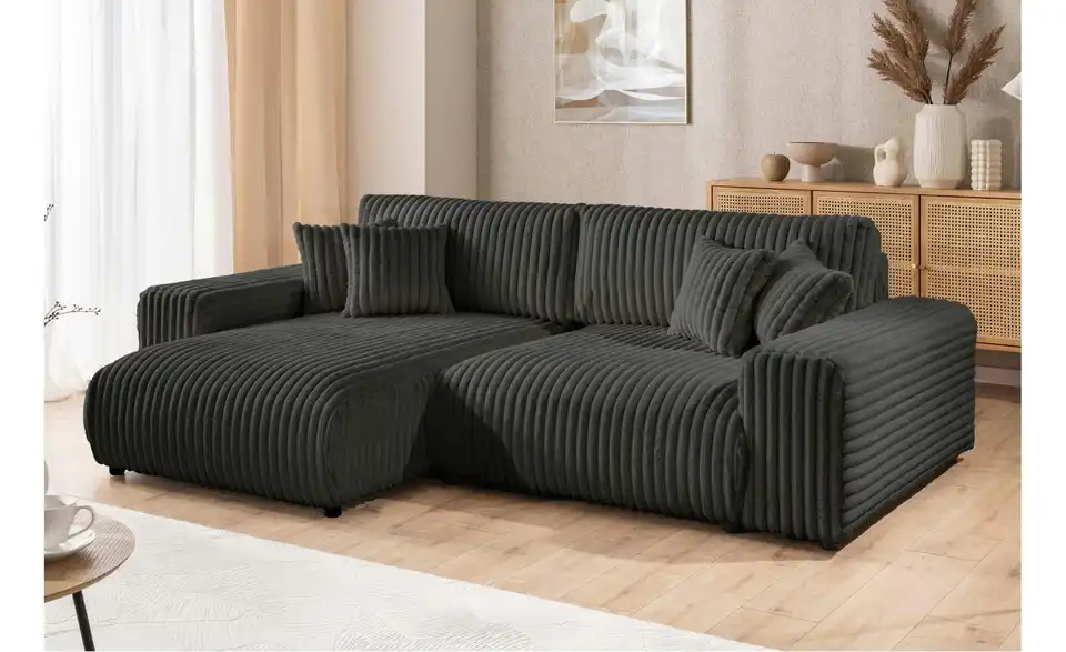 Ecksofa, in Wohnsituation