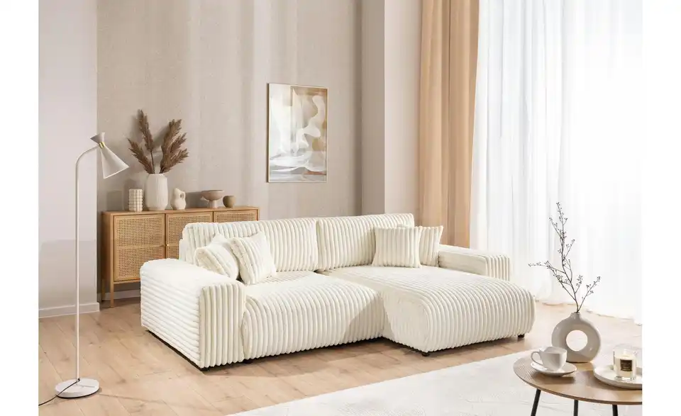 Ecksofa, in Wohnsituation