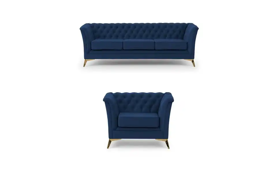 Polstergarnitur 3+1, Frontansicht