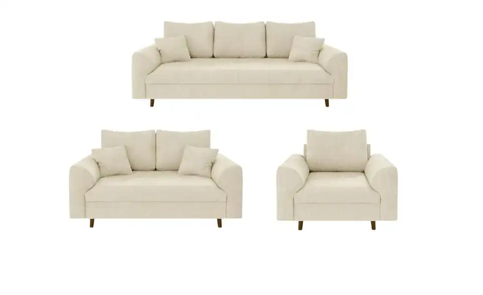 Polstergarnitur 3+2+1, Frontansicht