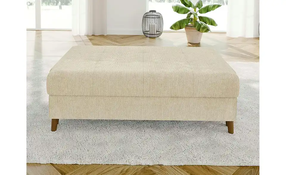 Wohnlandschaft mit Hocker, geöffnet