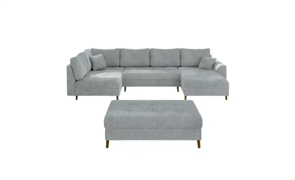 Wohnlandschaft mit Hocker, Frontansicht