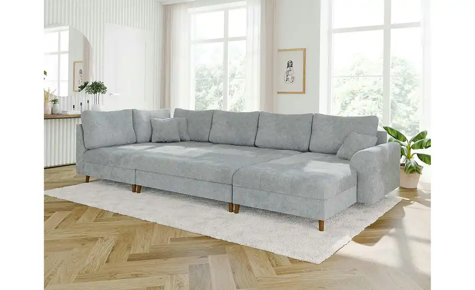 Wohnlandschaft mit Hocker, in Wohnsituation