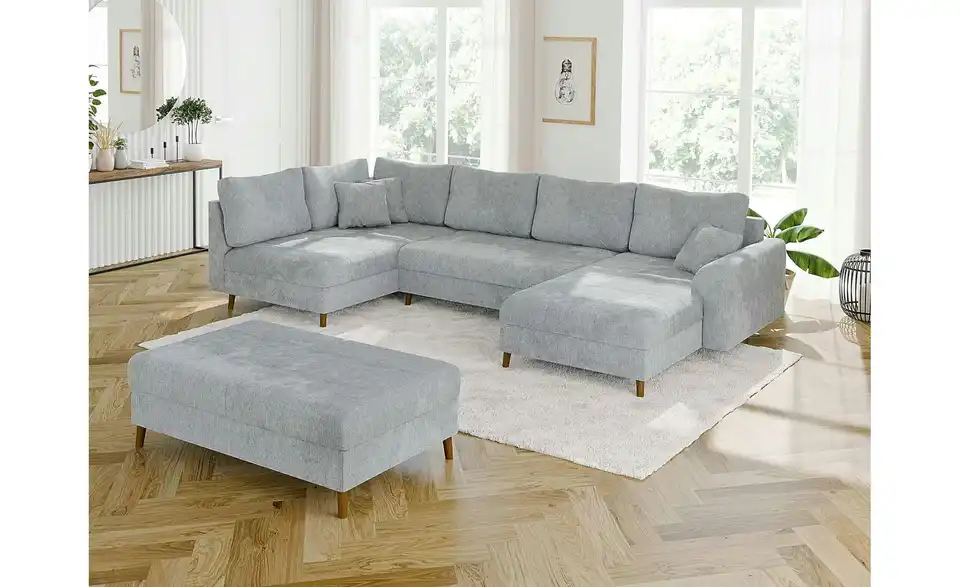 Wohnlandschaft mit Hocker, in Wohnsituation