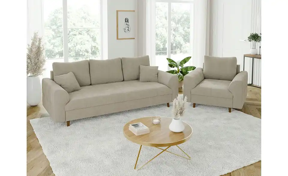 Polstergarnitur 3+1, in Wohnsituation