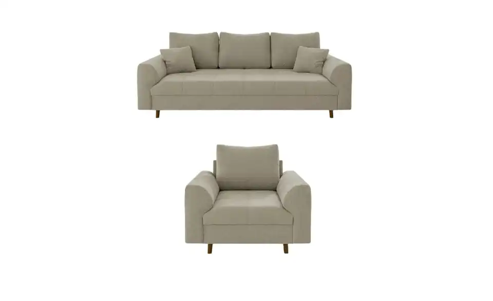 Polstergarnitur 3+1, Frontansicht