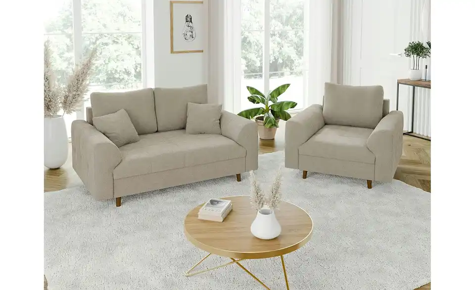 Polstergarnitur 2+1, in Wohnsituation