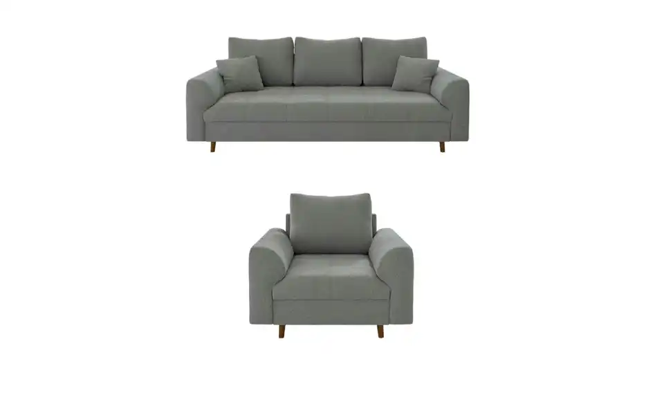 Polstergarnitur 3+1, Frontansicht