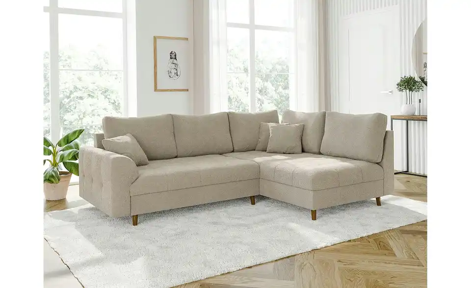 Ecksofa, in Wohnsituation