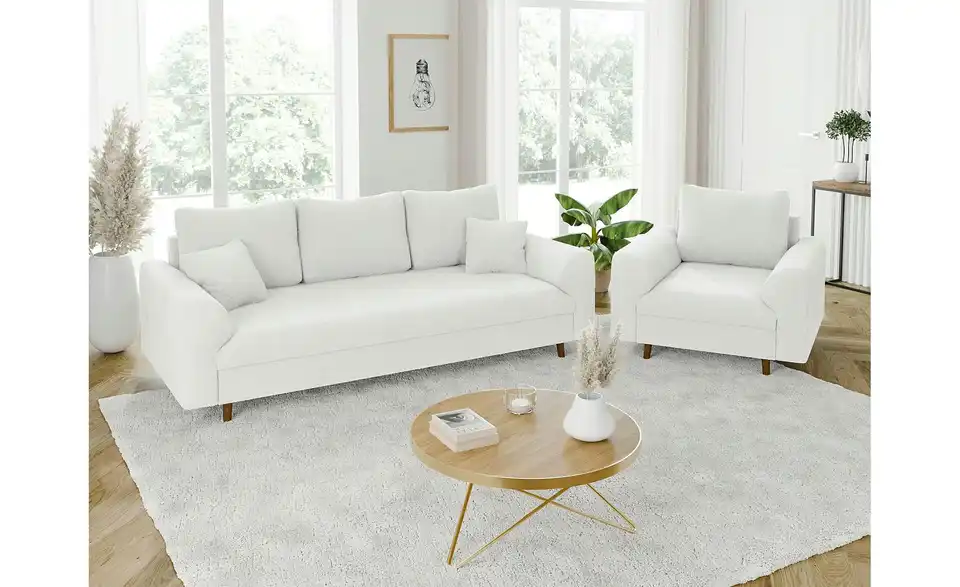 Polstergarnitur 3+1, in Wohnsituation