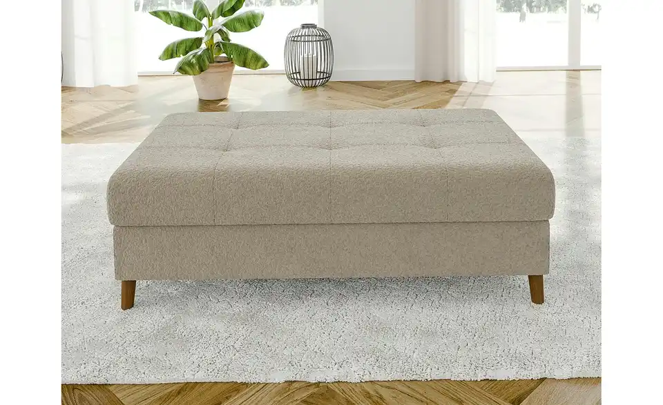 Wohnlandschaft mit Hocker, geöffnet