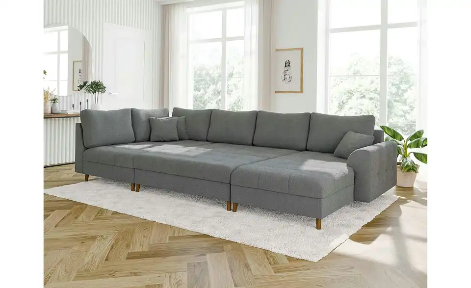 Wohnlandschaft mit Hocker, in Wohnsituation