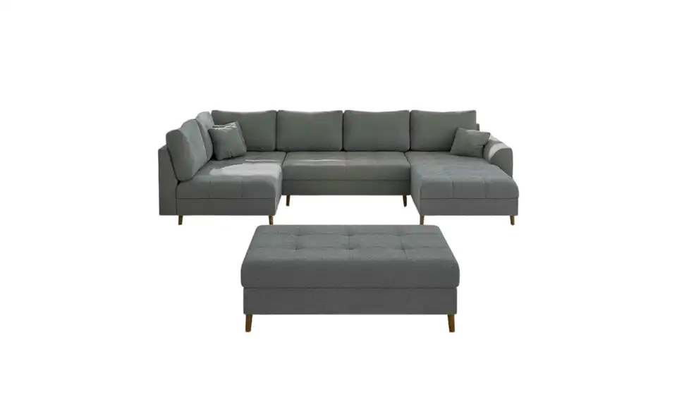 Wohnlandschaft mit Hocker, Frontansicht