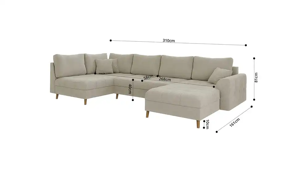 Wohnlandschaft, Bemaßung