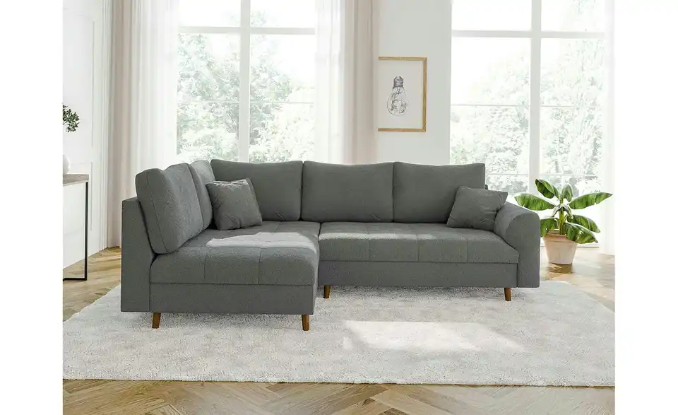 Ecksofa, in Wohnsituation
