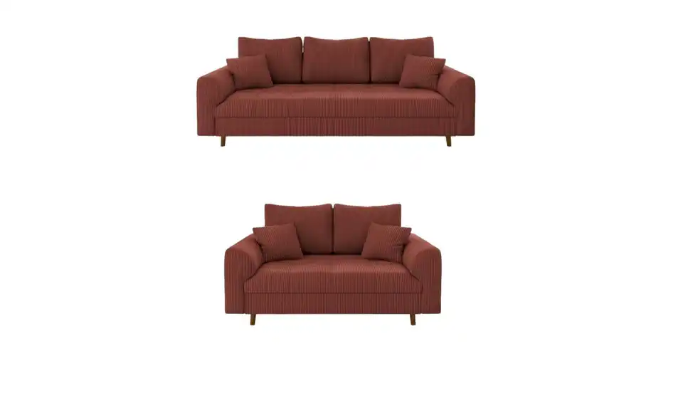 Polstergarnitur 3+2, Frontansicht