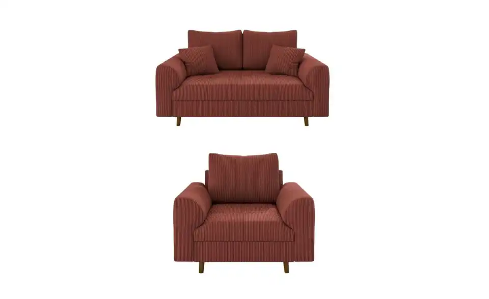 Polstergarnitur 2+1, Frontansicht