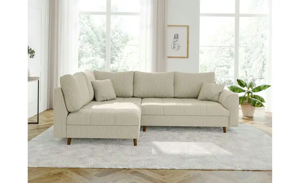 Ecksofa, in Wohnsituation