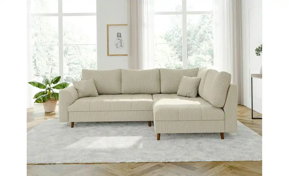 Ecksofa, in Wohnsituation