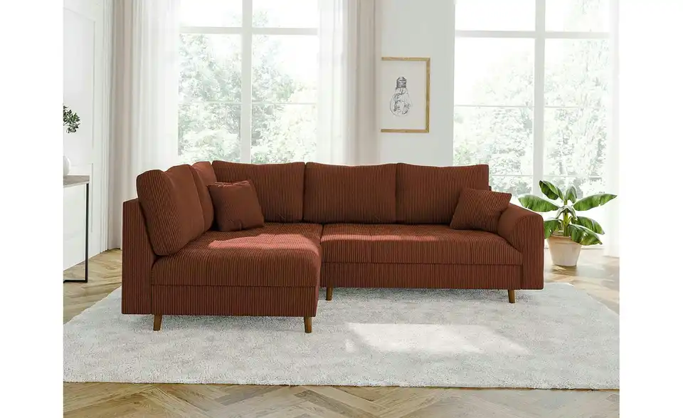 Ecksofa, in Wohnsituation