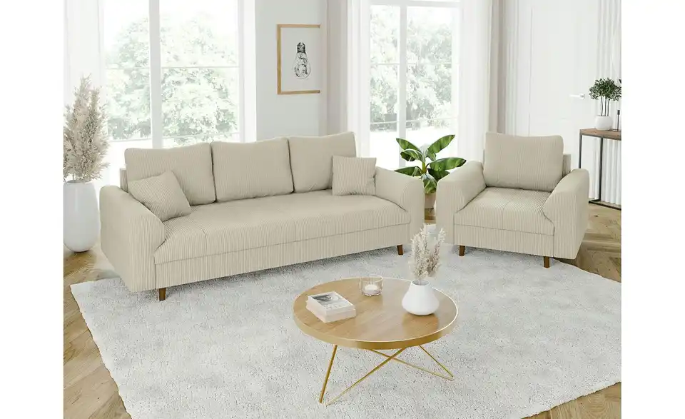 Polstergarnitur 3+1, in Wohnsituation