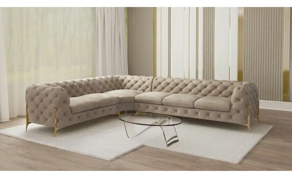 Ecksofa, in Wohnsituation