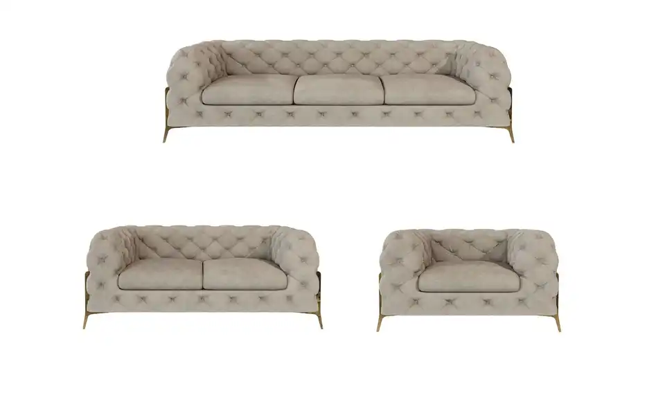 Polstergarnitur 3+2+1, Frontansicht