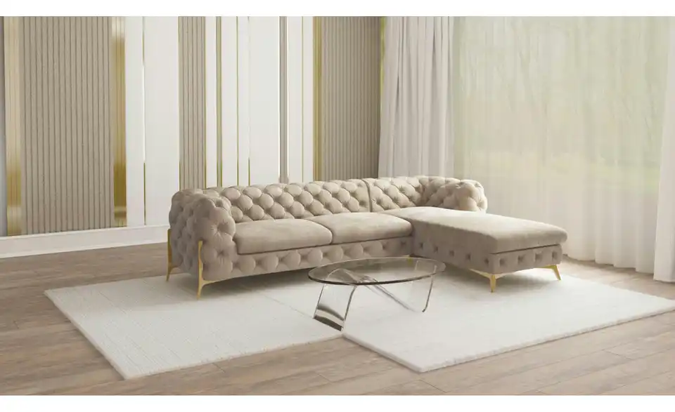 Ecksofa, in Wohnsituation