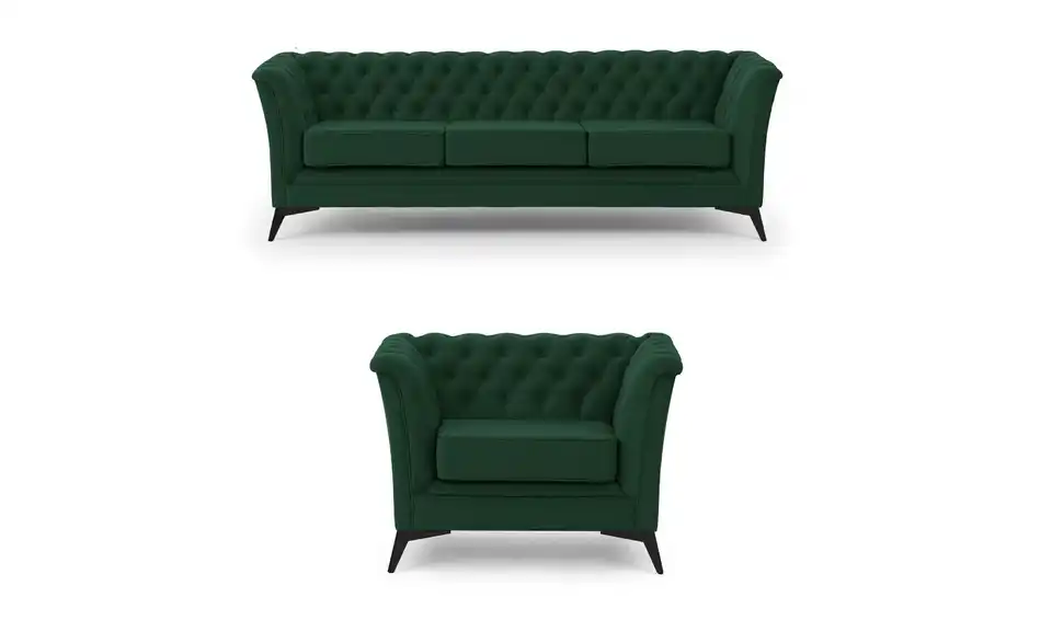 Polstergarnitur 3+1, Frontansicht