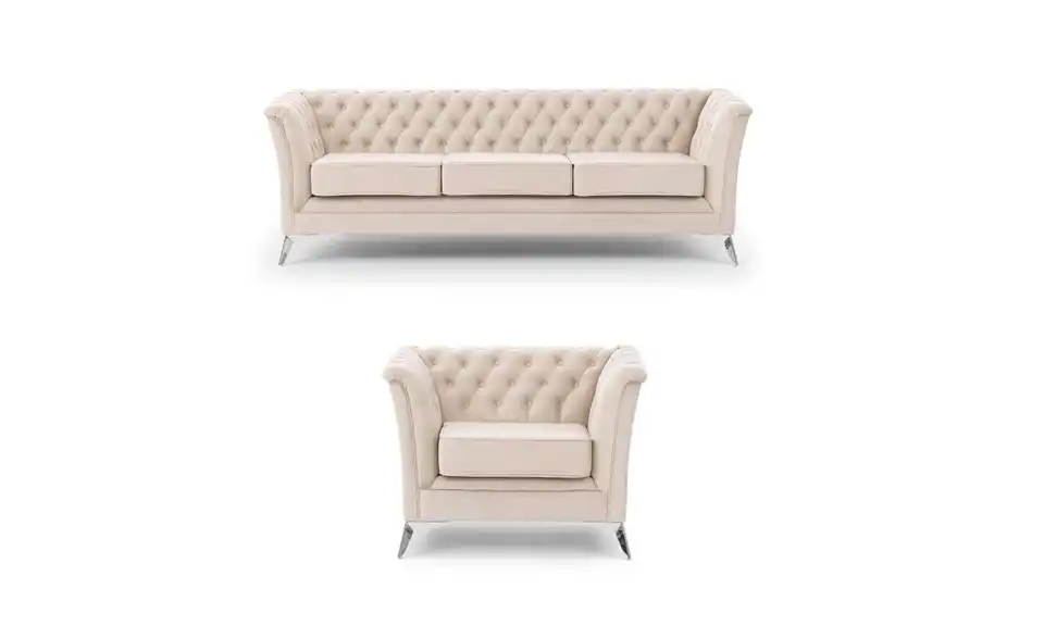 Polstergarnitur 3+1, Frontansicht