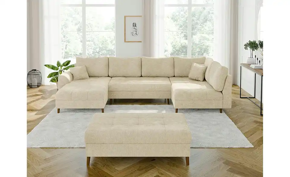 Wohnlandschaft mit Hocker, in Wohnsituation