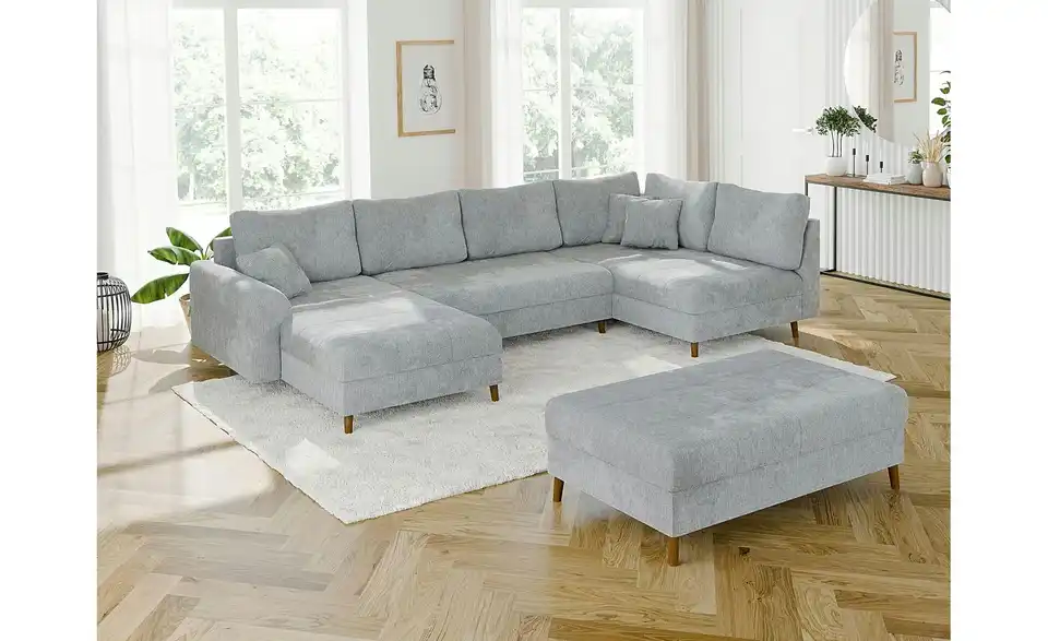 Wohnlandschaft mit Hocker, in Wohnsituation