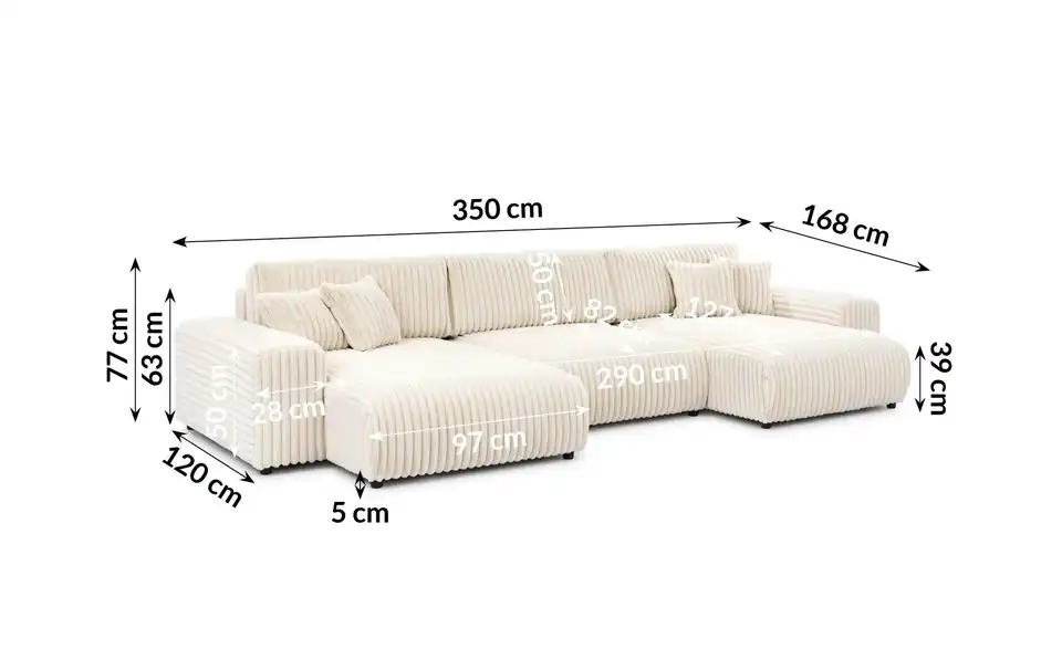 Wohnlandschaft, Bemaßung